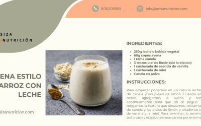 Avena estilo arroz con leche