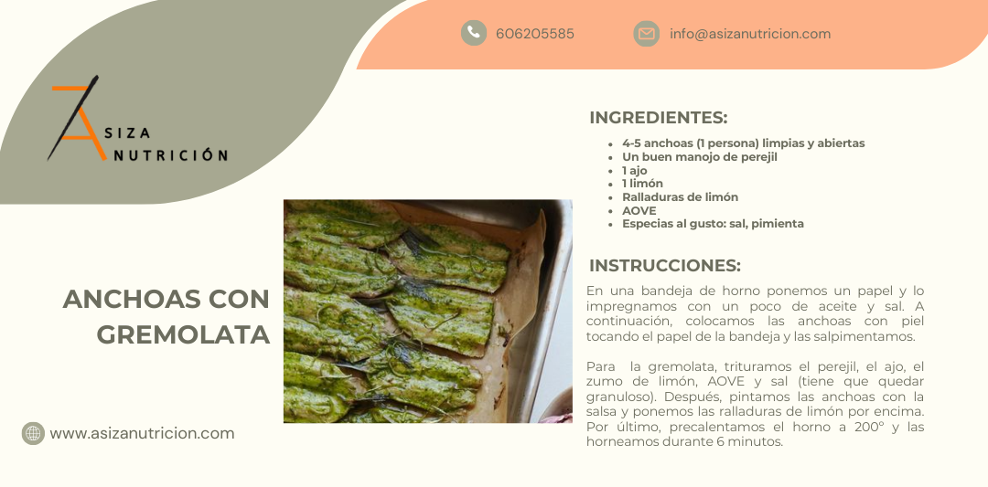 Anchoas con gremolata