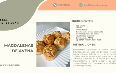 Magdalenas de avena