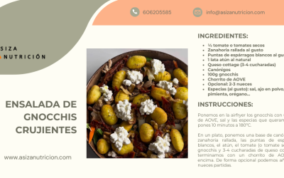 Ensalada de gnocchis crujientes